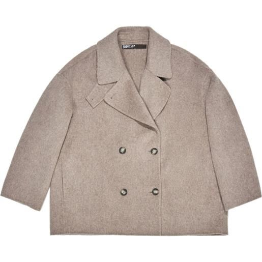 Bimba y Lola completo doppiopetto in lana - toni neutri