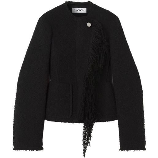 Lanvin giacca asimmetrica - nero
