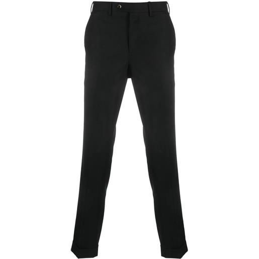 PT Torino pantaloni sartoriali a vita media - nero