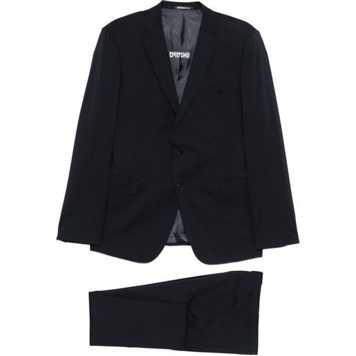 Emporio Armani completo due pezzi con revers classici - nero