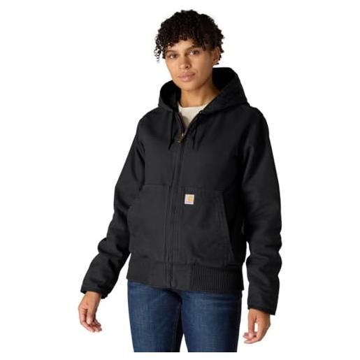 Carhartt damen loose fit, isolierte duck active jacke , schwarz, m