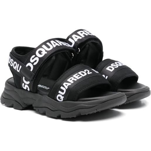 DSQUARED2 KIDS sandali con logo - nero