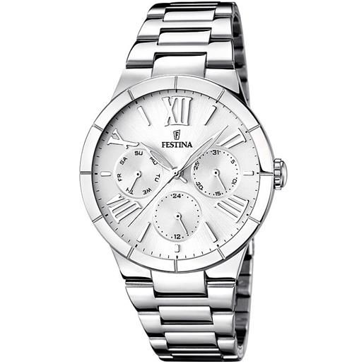 Festina F6869/3 Orologio Uomo - Analogico Al Quarzo Con Bracciale In Acciaio Argento - 2
