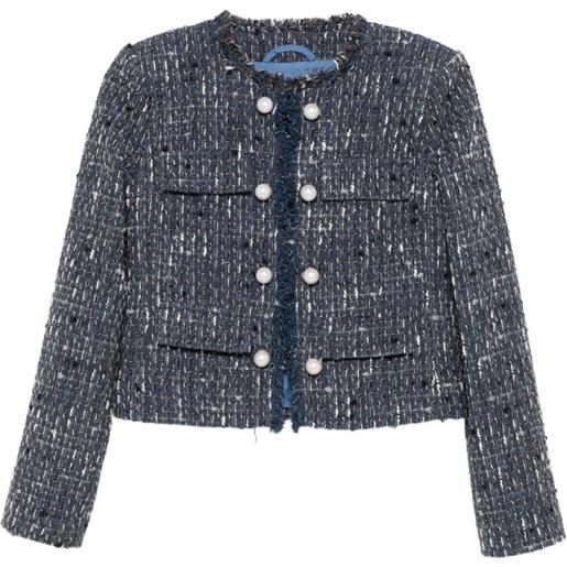 LIU JO giacca bouclé - blu