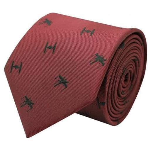 MasGemelos - cravatta in seta a forma di stella tie e cacca ala-x star wars tie