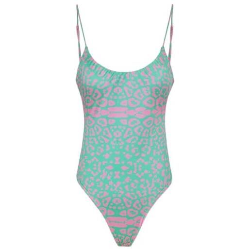 F**K costume intero da donna marchio, modello fk24-0403, realizzato in sintetico. Verde