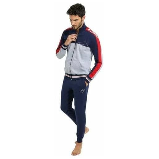 Saggio lotto tuta uomo manica lunga leggera con profumatore la1059blu xl