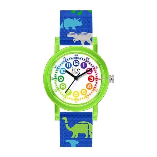 ICE-WATCH - ice learning green dinosaur - orologio blu da bambini (unisex) con cinturino in silicone - 022693 (small)