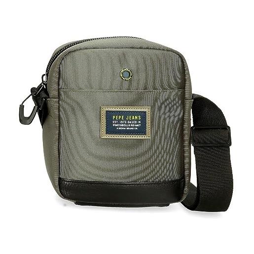 Pepe Jeans leighton - borsa messenger da uomo, verde, taglia unica, borsa a tracolla piccola