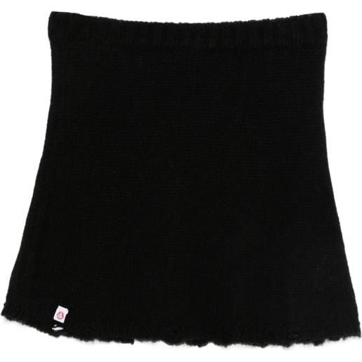 Charles Jeffrey Loverboy minigonna in maglia - nero