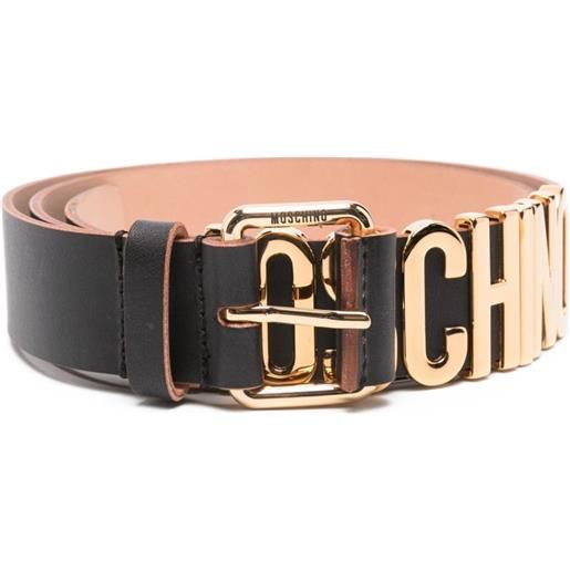 Moschino cintura in pelle - nero