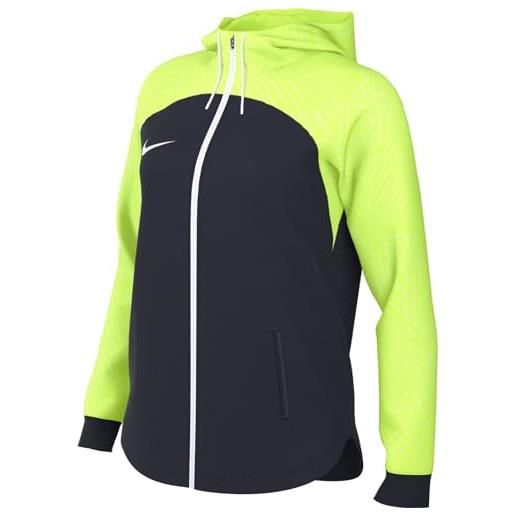 NIKE dr2573-452 w nk df strk23 hd trk jkt k giacca donna obsidian/volt/barely volt/white s