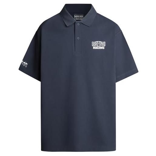 Red Bull Racing X Pepe Jeans moto polo, blu (blu dulwich), xl uomo