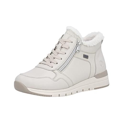 Remonte r6773, sneaker high donna, bianco, 39 eu