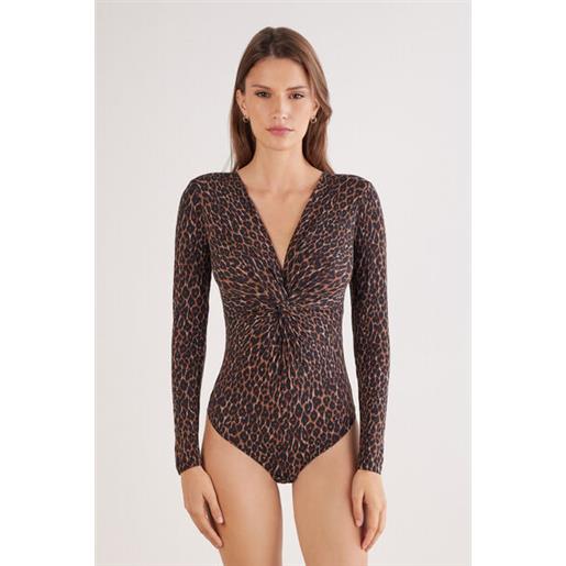 Intimissimi body manica lunga in modal sensual attitude stampa