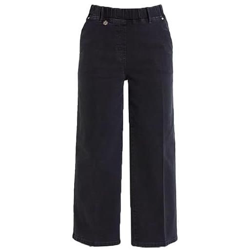 Generico -ragno jeans alla caviglia con tasche in super denim do79p4 020 nero (it, numero, 48, regular, regular, 020 nero)