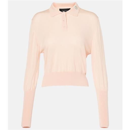 Simone Rocha polo in lana e seta