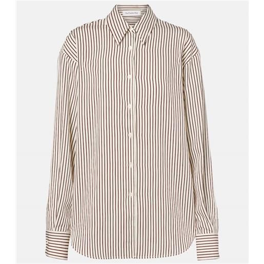 The Frankie Shop camicia peri in popeline a righe