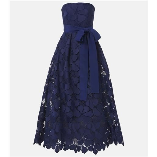 Elie Saab abito lungo bustier in pizzo