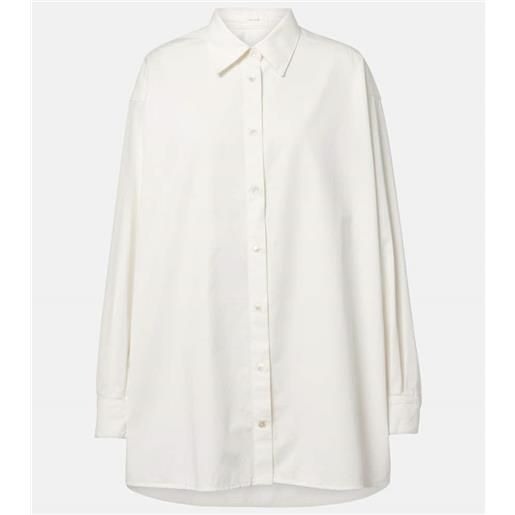 The Row camicia luka in cotone e cashmere