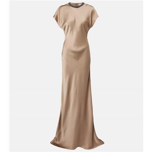 Brunello Cucinelli abito da cocktail decorato