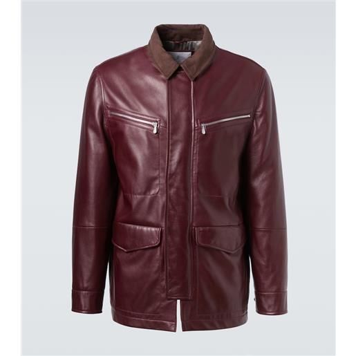 Brunello Cucinelli giacca imbottita in pelle