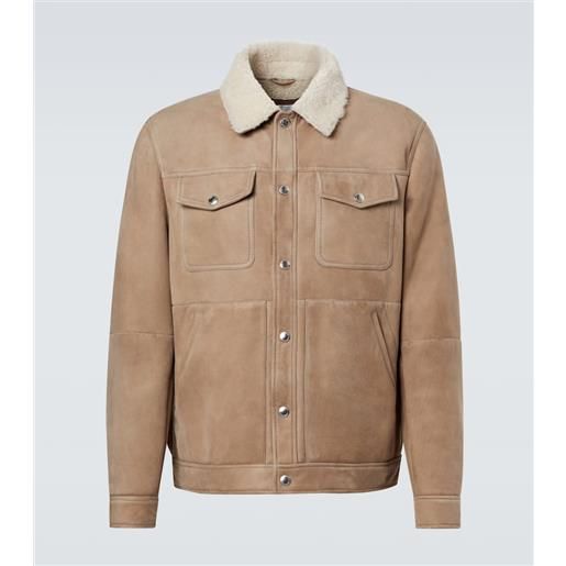 Brunello Cucinelli giacca in suede