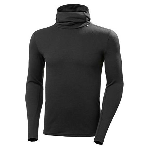 Helly Hansen hommes sweat à capuche lifa merino midweight, noir, 2xl