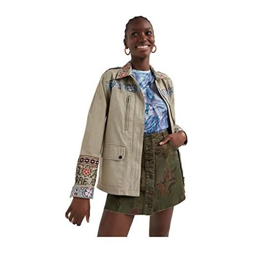 Desigual chaq_henderson parka, verde, xs donna