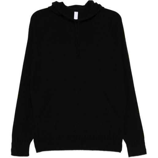 CFCL felpa in cashmere con cappuccio - nero