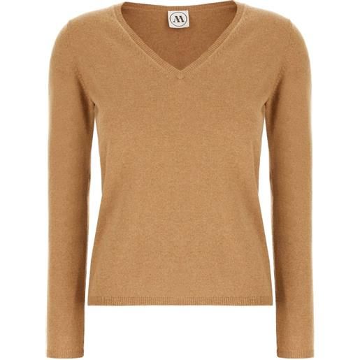 ANDRÈ MAURICE maglione con scollo a v - marrone