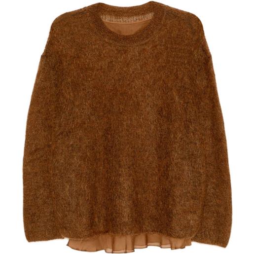 LESS top taglio comodo - marrone