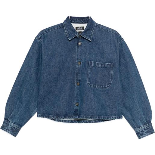A.P.C. giacca denim samantha - blu