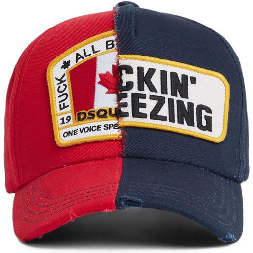 DSQUARED2 cappello da baseball con applicazione - rosso