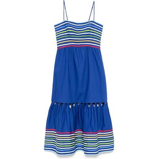 FARM Rio abito lungo a righe - blu