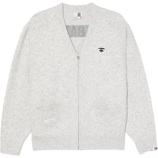 AAPE BY *A BATHING APE® cardigan moonface - grigio