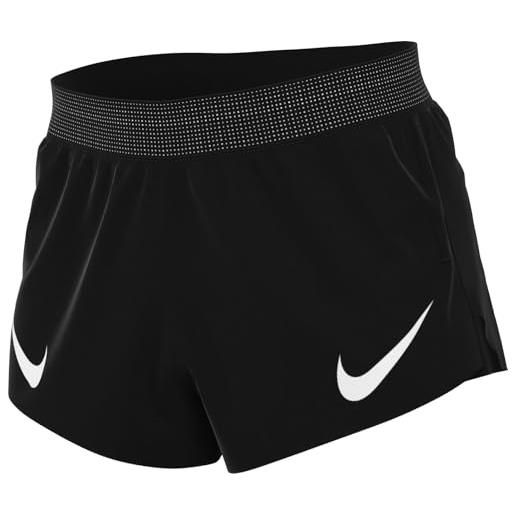 Nike shorts da running con slip foderato 5 cm dri-fit adv aeroswift - uomo, black/summit white, fn3349-010, m
