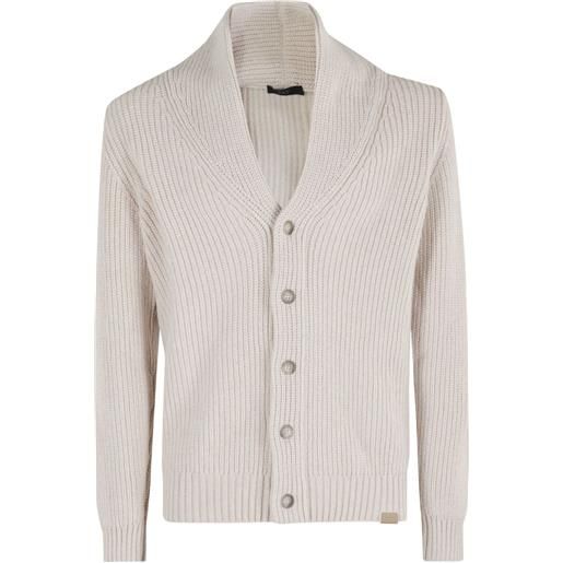 Fay cardigan con scollo a scialle - toni neutri