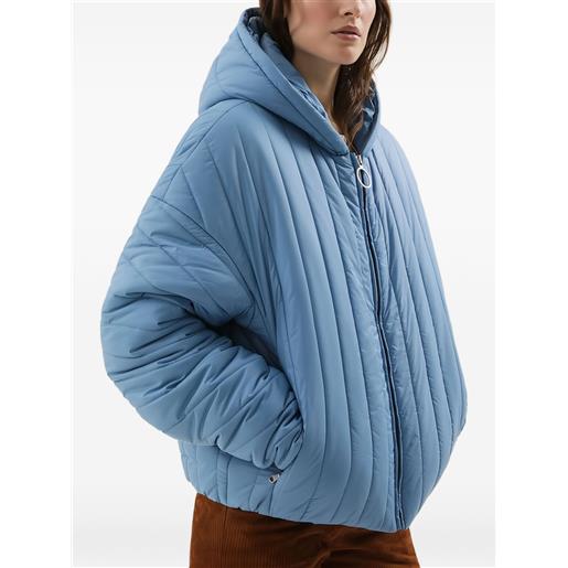 1989 STUDIO bomber trapuntato con cappuccio - blu