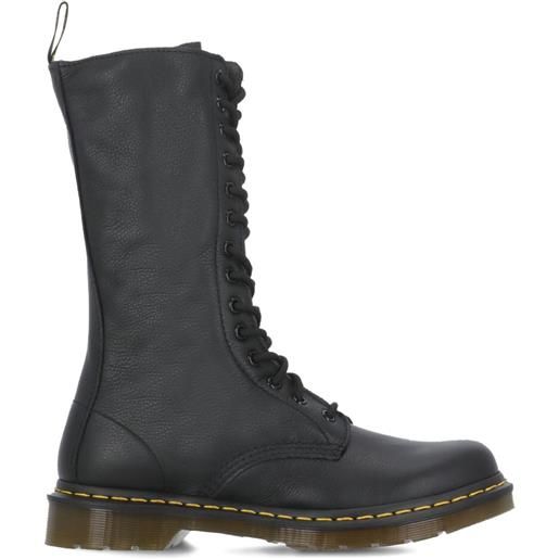 Dr. Martens stivali 14-eye con zip - nero