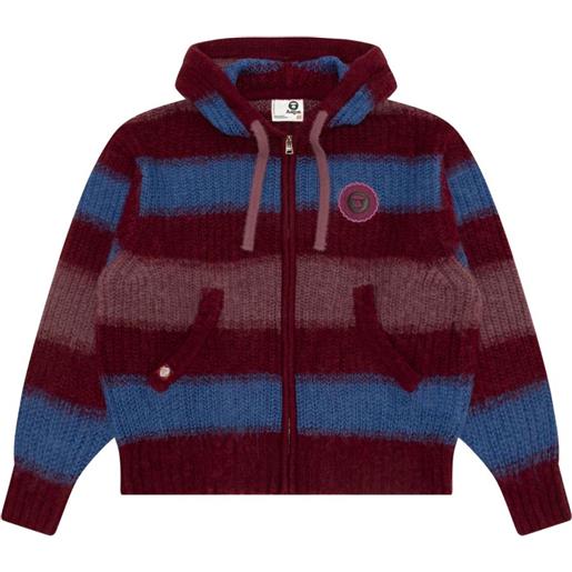 AAPE BY *A BATHING APE® felpa a righe - blu