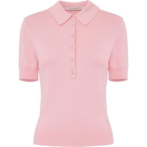 Carolina Herrera polo in maglia - rosa