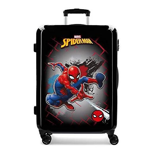 Marvel spiderman red moda giovanile 48x68x26 centimeterss nero
