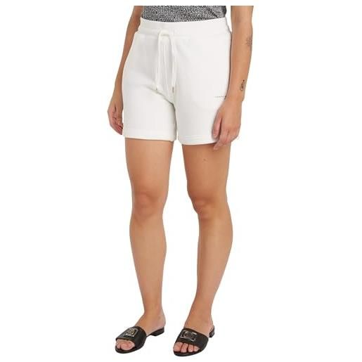 Tommy Hilfiger pantaloncini in felpa relaxed fit, bianco (ecru), l