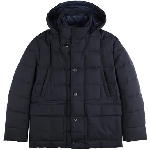 Fay piumino con cappuccio - blu