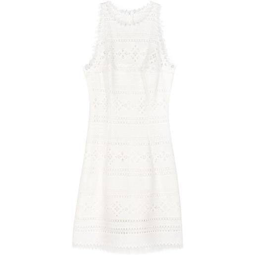 Ermanno Scervino abito corto con frange - bianco