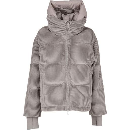 Duno giacca lora t a coste con cappuccio - grigio