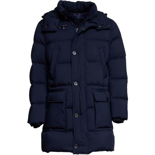 Fay cappotto imbottito con cappuccio - blu