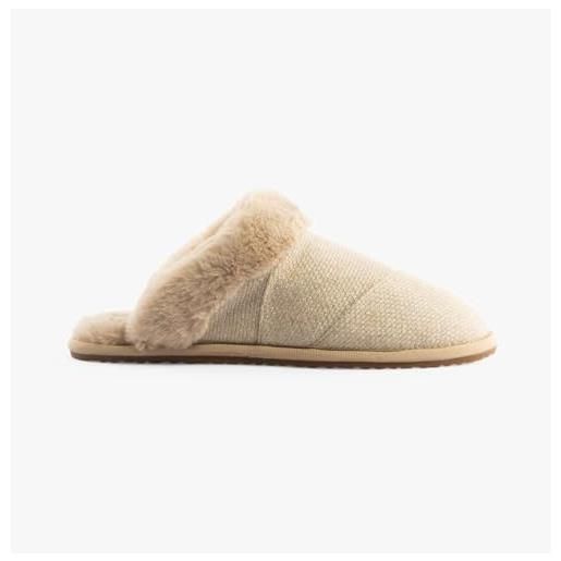 TOMS women's valerie slipper, oatmeal sparkle knit, 38.5 eu
