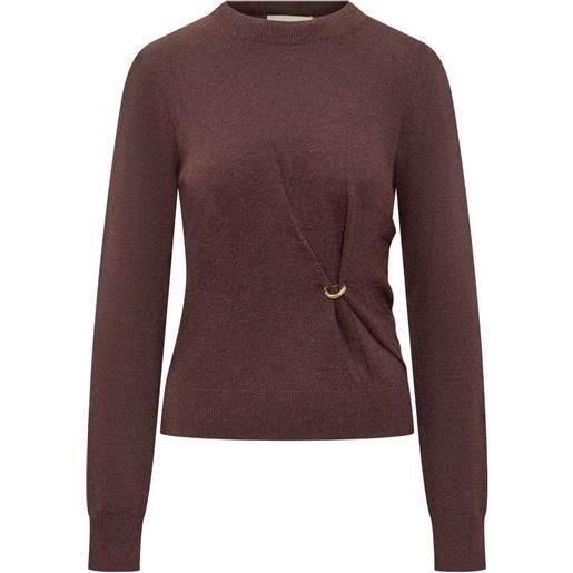 ISABEL MARANT maglione con dettaglio ad anello - rosso